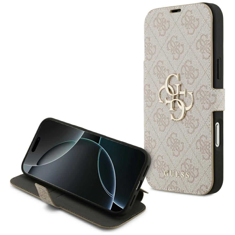 Capa para Apple iPhone 17 Pro Max, Guess, Logo Metal 4G, Rosa