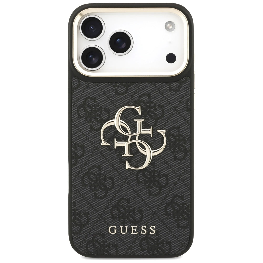 Capa para Apple iPhone 17 Pro Max, Guess, Big 4G Classic Logo with Big Strap, Preta