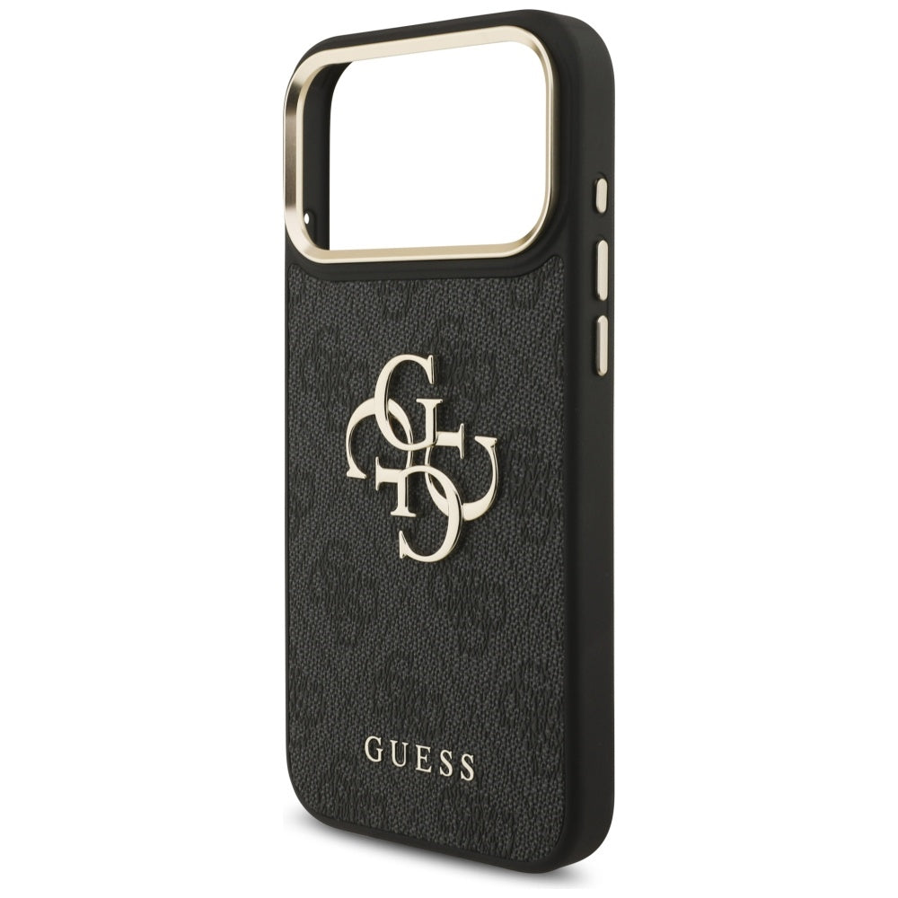 Capa para Apple iPhone 17 Pro Max, Guess, Big 4G Classic Logo with Big Strap, Preta
