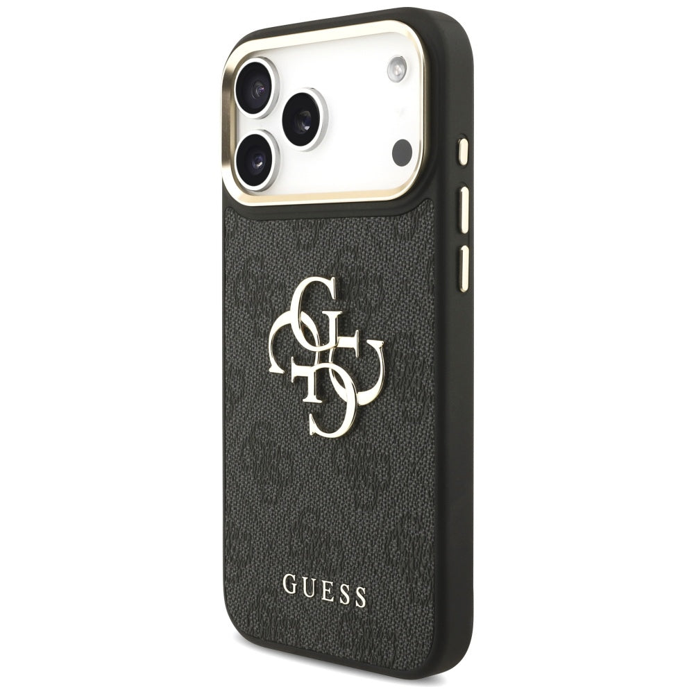 Capa para Apple iPhone 17 Pro Max, Guess, Big 4G Classic Logo with Big Strap, Preta