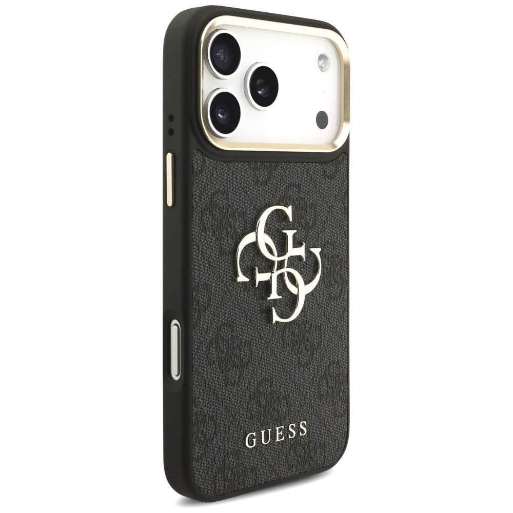 Capa para Apple iPhone 17 Pro Max, Guess, Big 4G Classic Logo with Big Strap, Preta