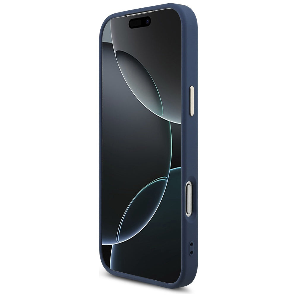 Capa para Apple iPhone 17 Pro Max, Guess, Big 4G Logo Classic, Azul Dourado
