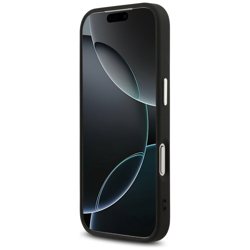 Capa para Apple iPhone 17 Pro Max, Guess, Big 4G Logo Classic, Preta Prateada