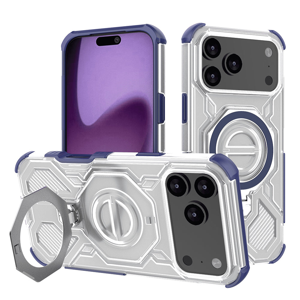 Capa para Apple iPhone 17 Pro Max, Techsuit, Carbon Shield Pro, Azul