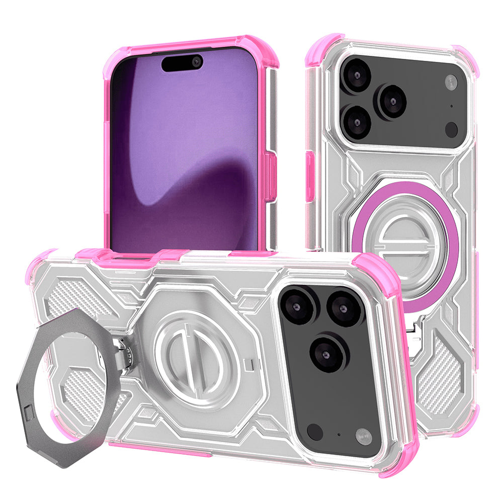 Capa para Apple iPhone 17 Pro Max, Techsuit, Carbon Shield Pro, Rosa