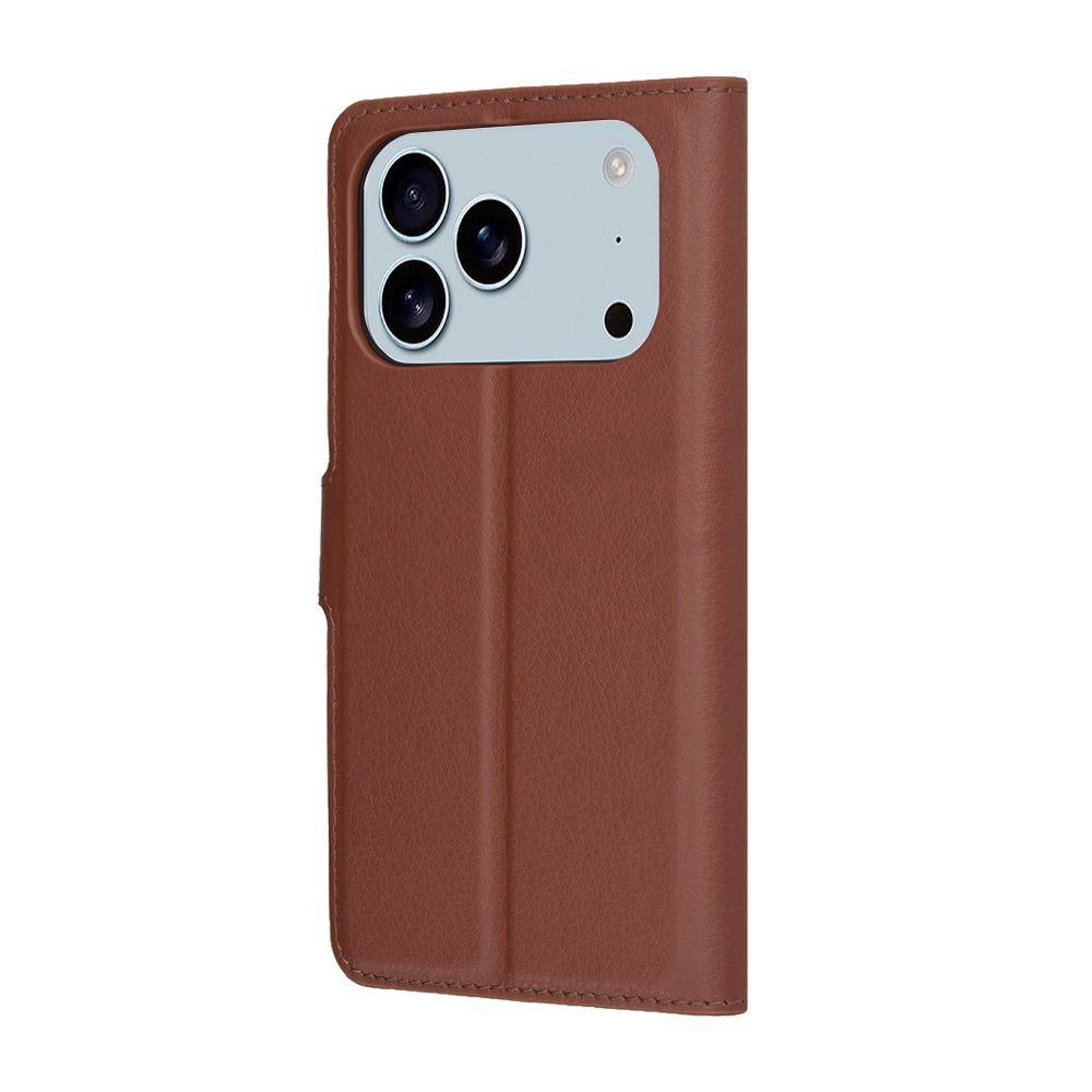 Capa para Apple iPhone 17 Pro Max, Techsuit, Leather Folio, Castanho