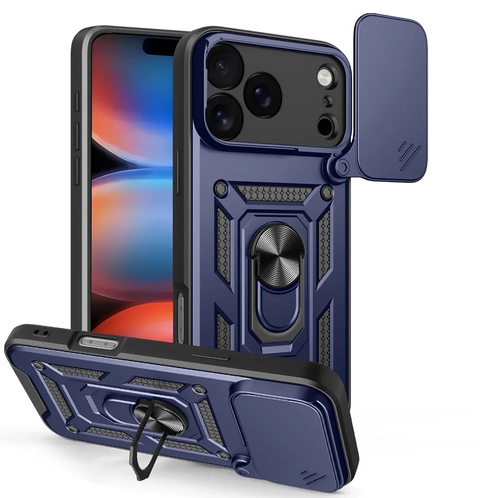Case for Apple iPhone 17 Pro, Techsuit, CamShield, Blue