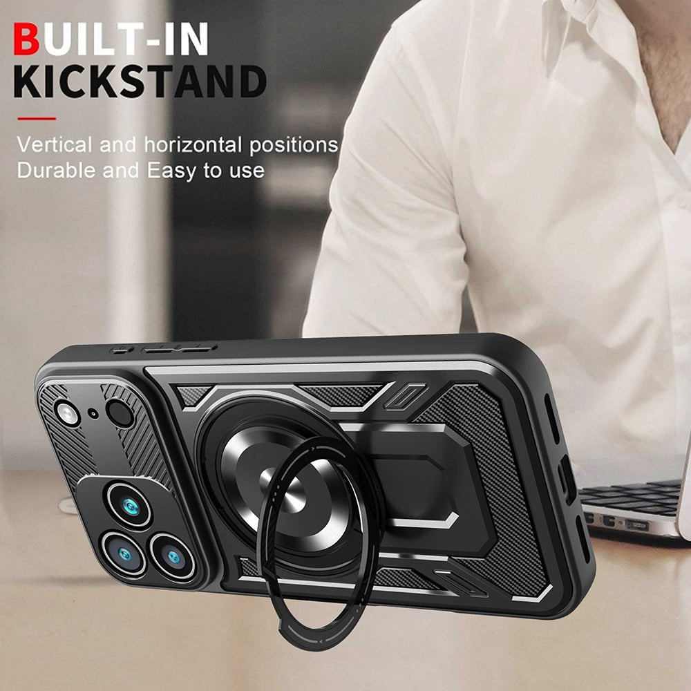 Case for Apple iPhone 17 Pro, Techsuit, RuggedCam, Purple