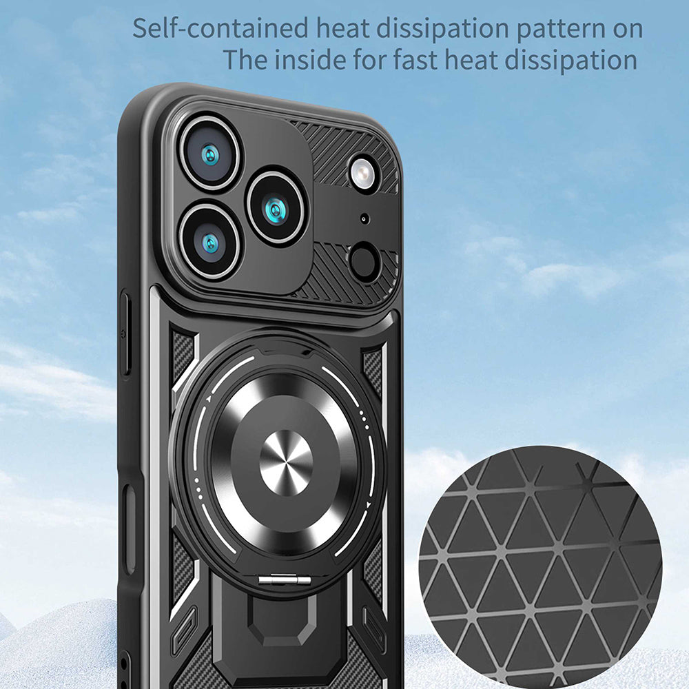 Case for Apple iPhone 17 Pro, Techsuit, RuggedCam, Purple