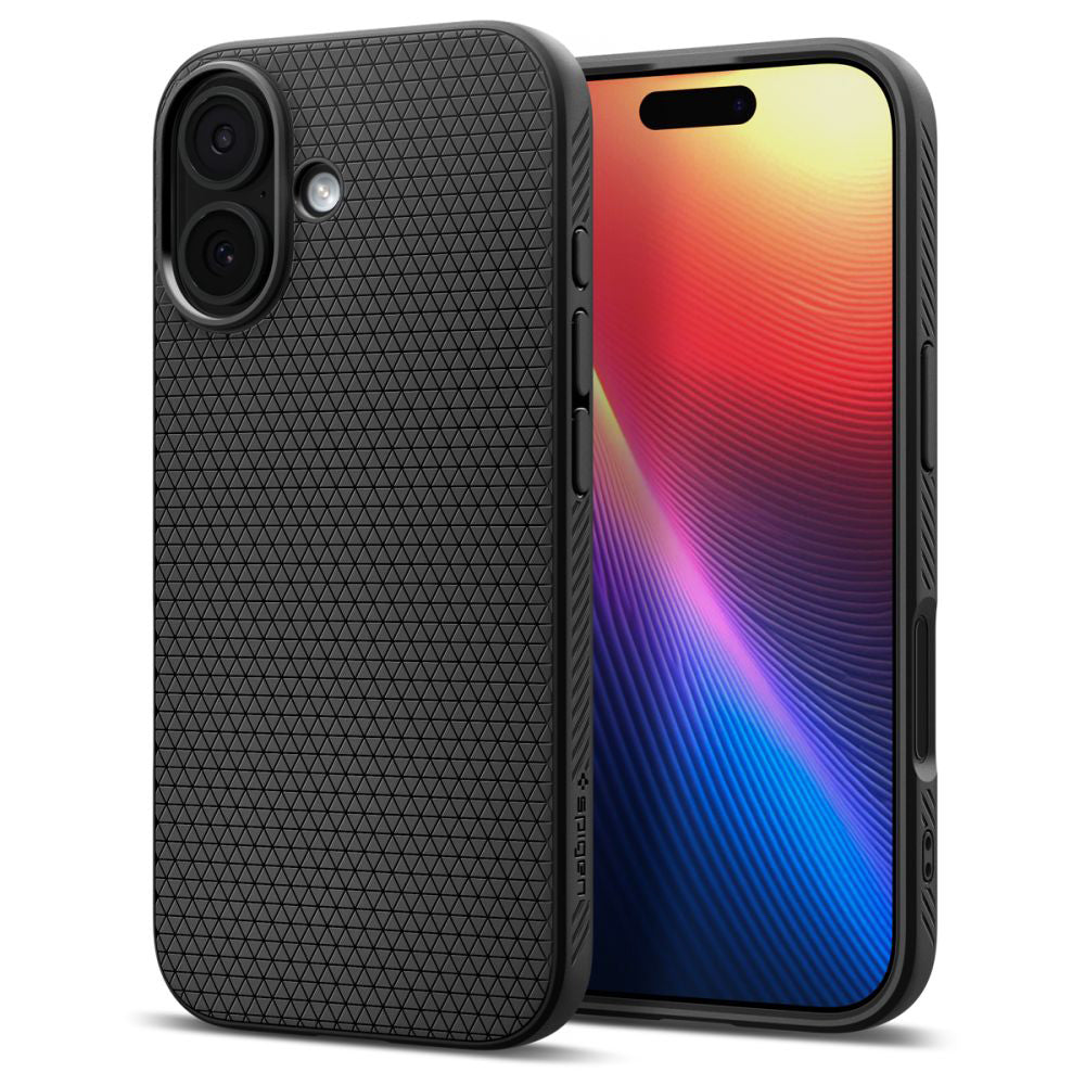 Capa para Apple iPhone 17, Spigen, Liquid Air, Preta Fosca ACS10369