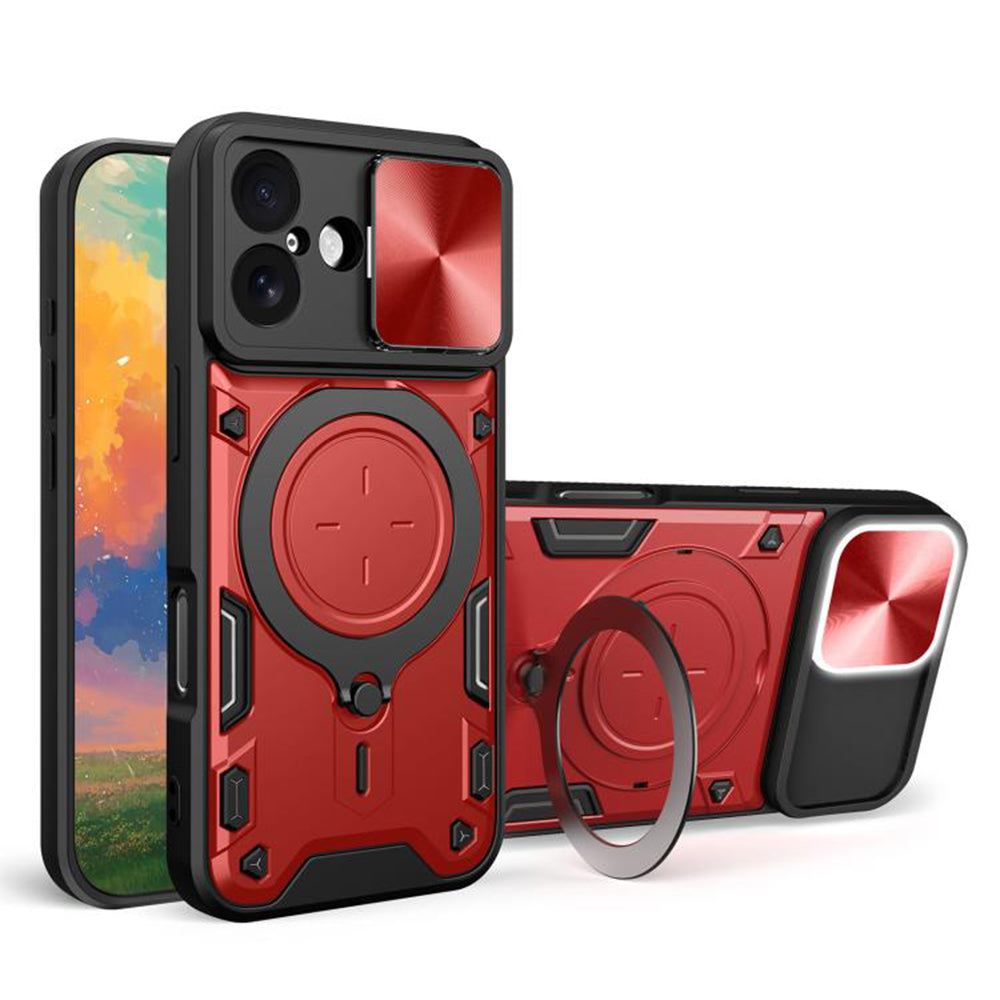 Capa para Apple iPhone 17, Techsuit, CamGuard Pro, Vermelha