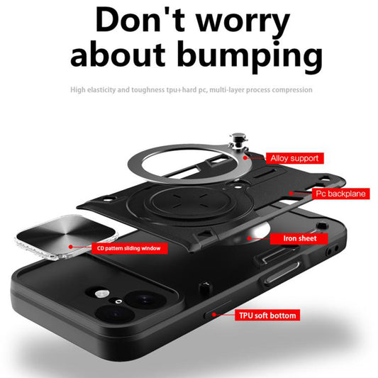 Capa para Apple iPhone 17, Techsuit, CamGuard Pro, Rosa Dourado