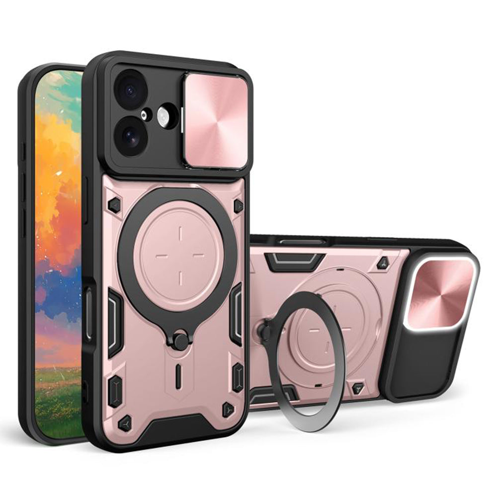 Capa para Apple iPhone 17, Techsuit, CamGuard Pro, Rosa Dourado