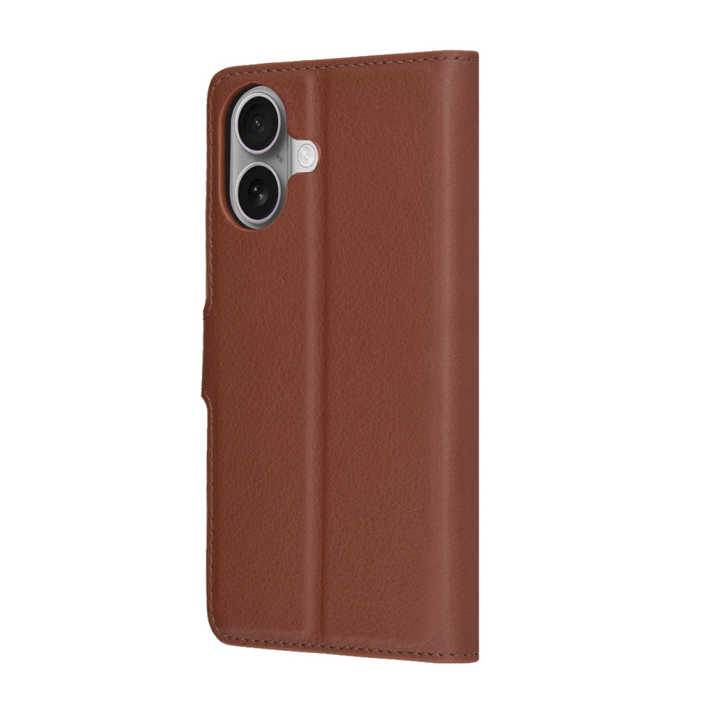 Capa para Apple iPhone 17, Techsuit, Leather Folio, Castanho