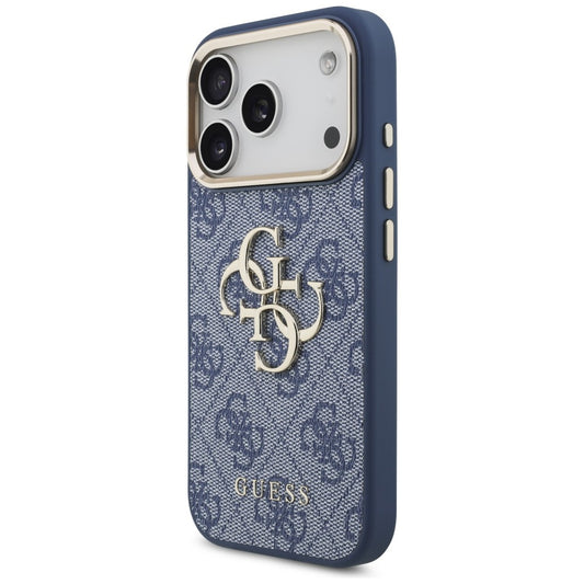 Capa para Apple iPhone 18 Pro / 17 Pro, Guess, 4G Big Classic Logo, Azul