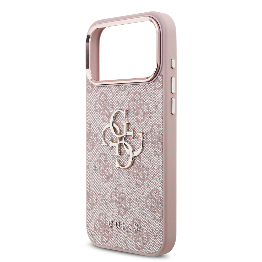 Capa para Apple iPhone 18 Pro / 17 Pro, Guess, 4G Big Classic Logo, Rosa
