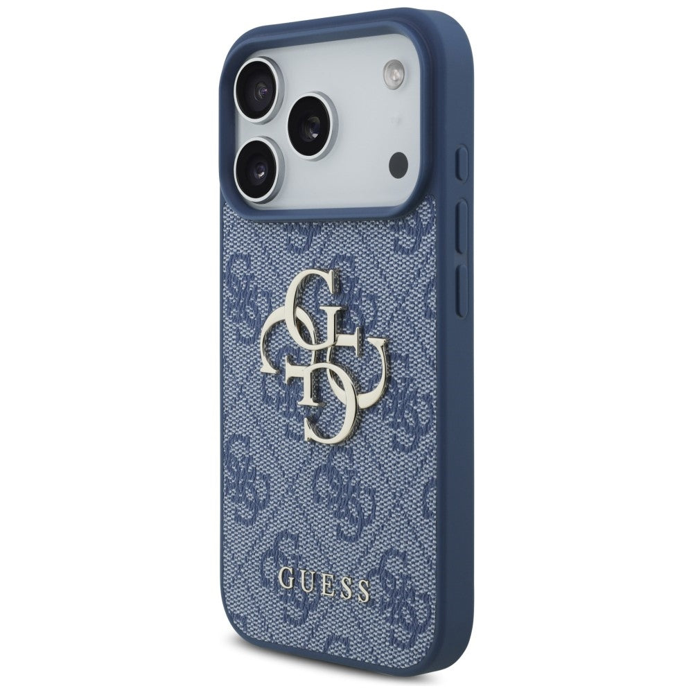 Capa para Apple iPhone 18 Pro / 17 Pro, Guess, 4G Big Logo, Azul