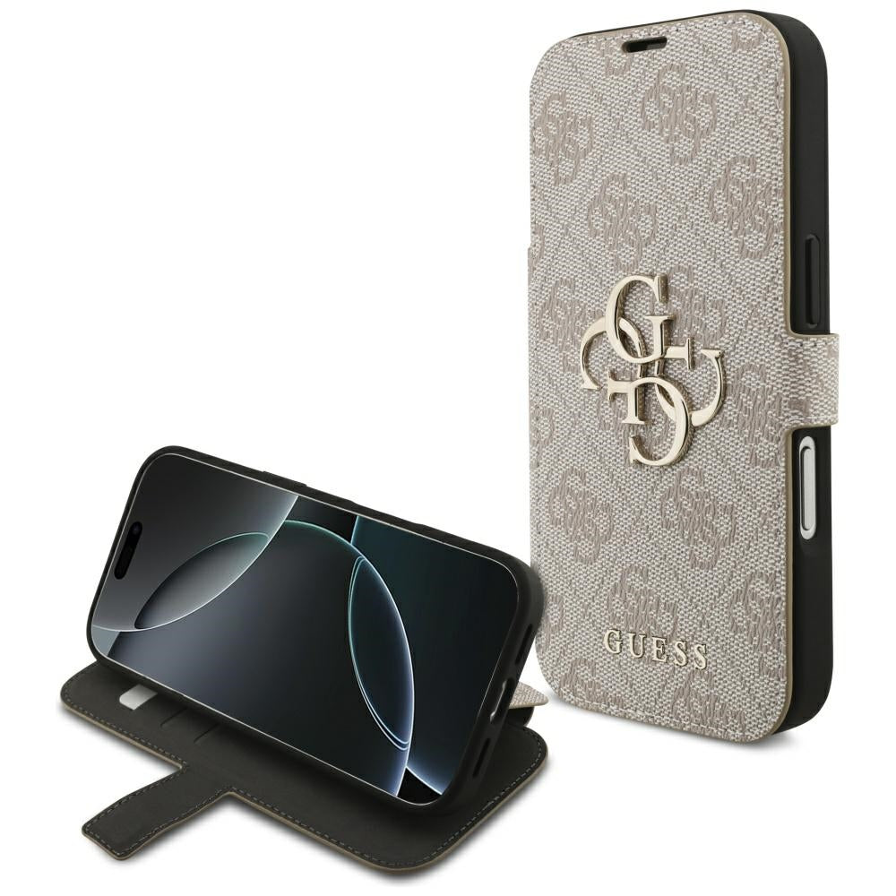 Capa para Apple iPhone 18 Pro / 17 Pro, Guess, 4G Metal Logo, Rosa