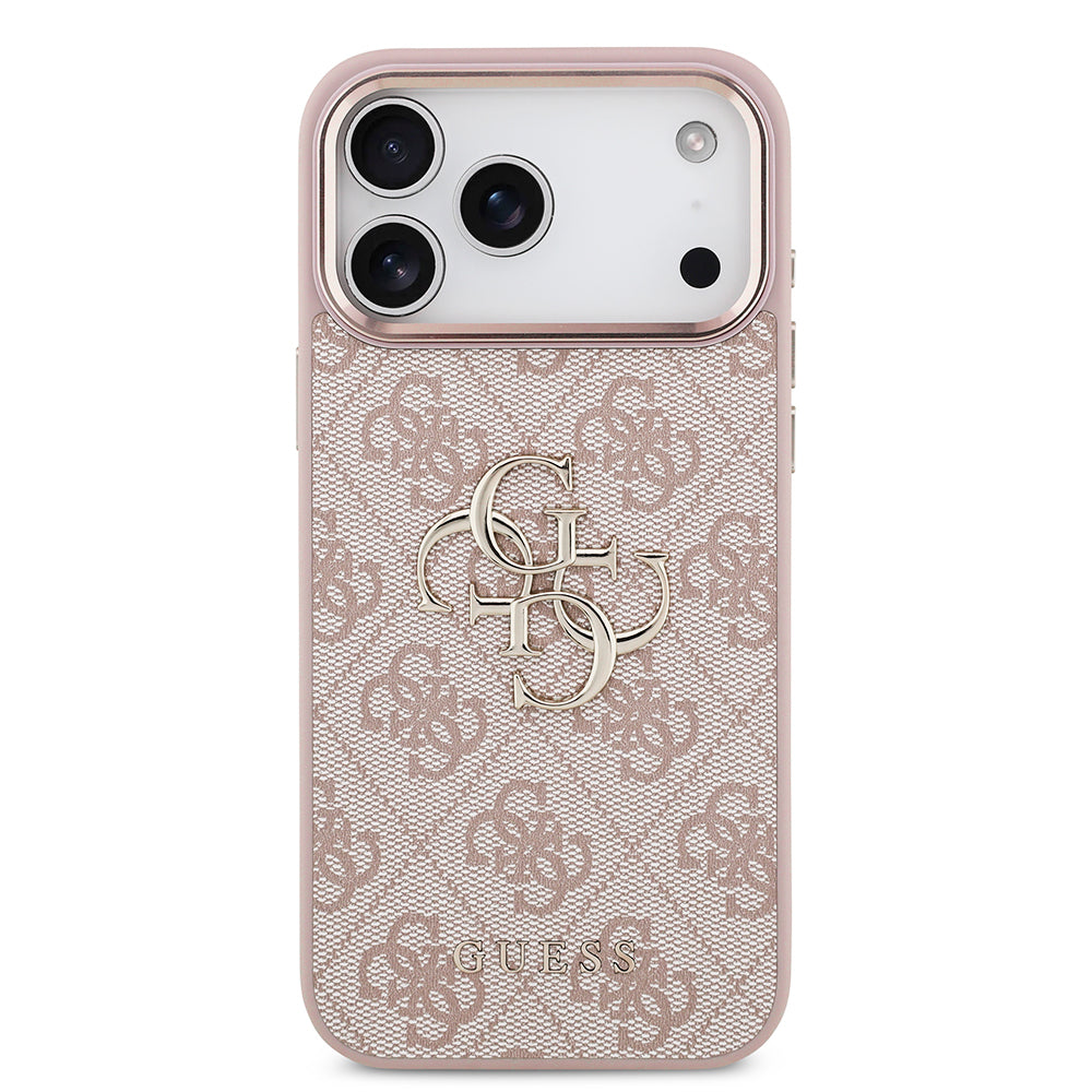 Capa para Apple iPhone 18 Pro Max / 17 Pro Max, Guess, 4G Big Classic Logo, Rosa
