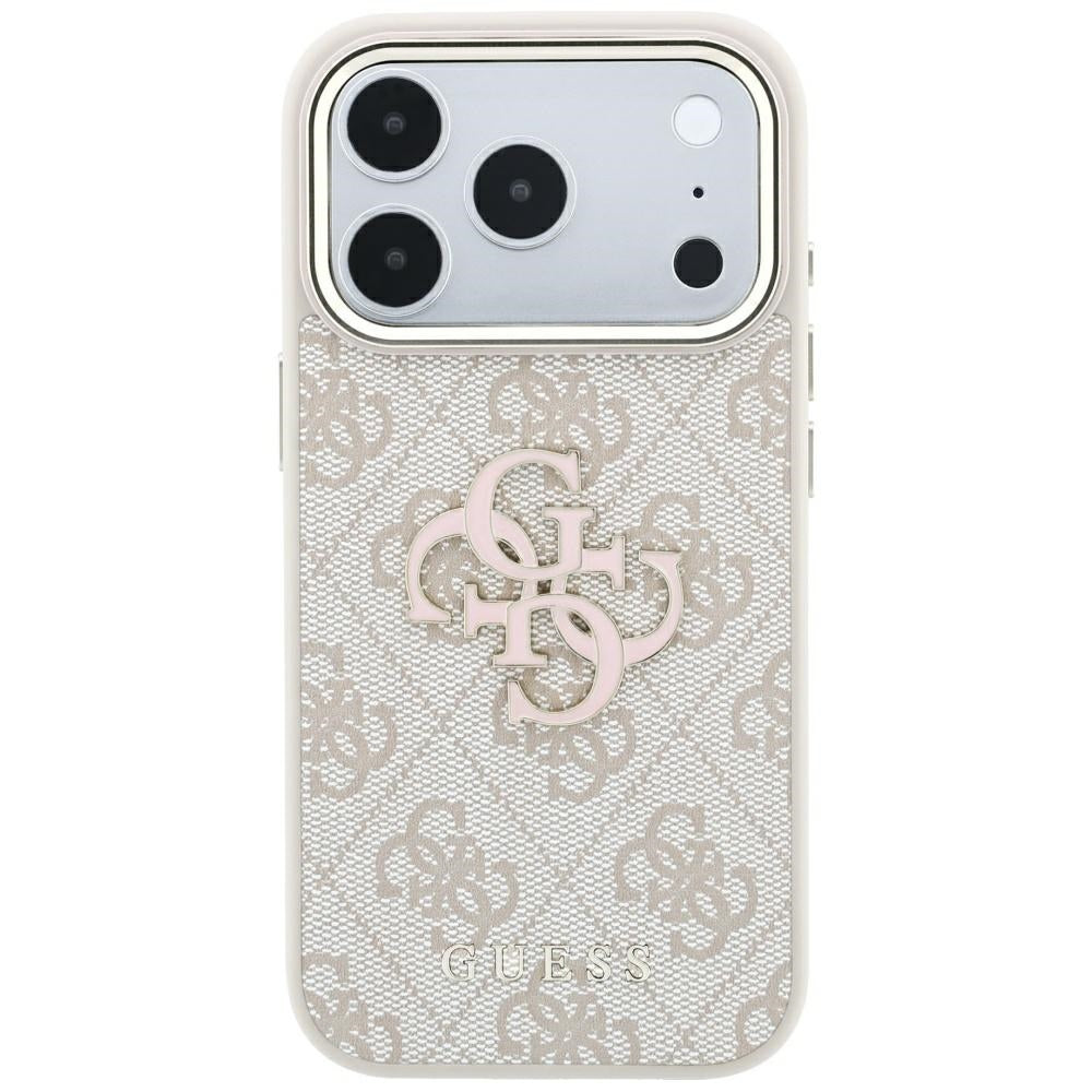 Capa para Apple iPhone 18 Pro Max / 17 Pro Max, Guess, 4G Big Resin Logo, Rosa