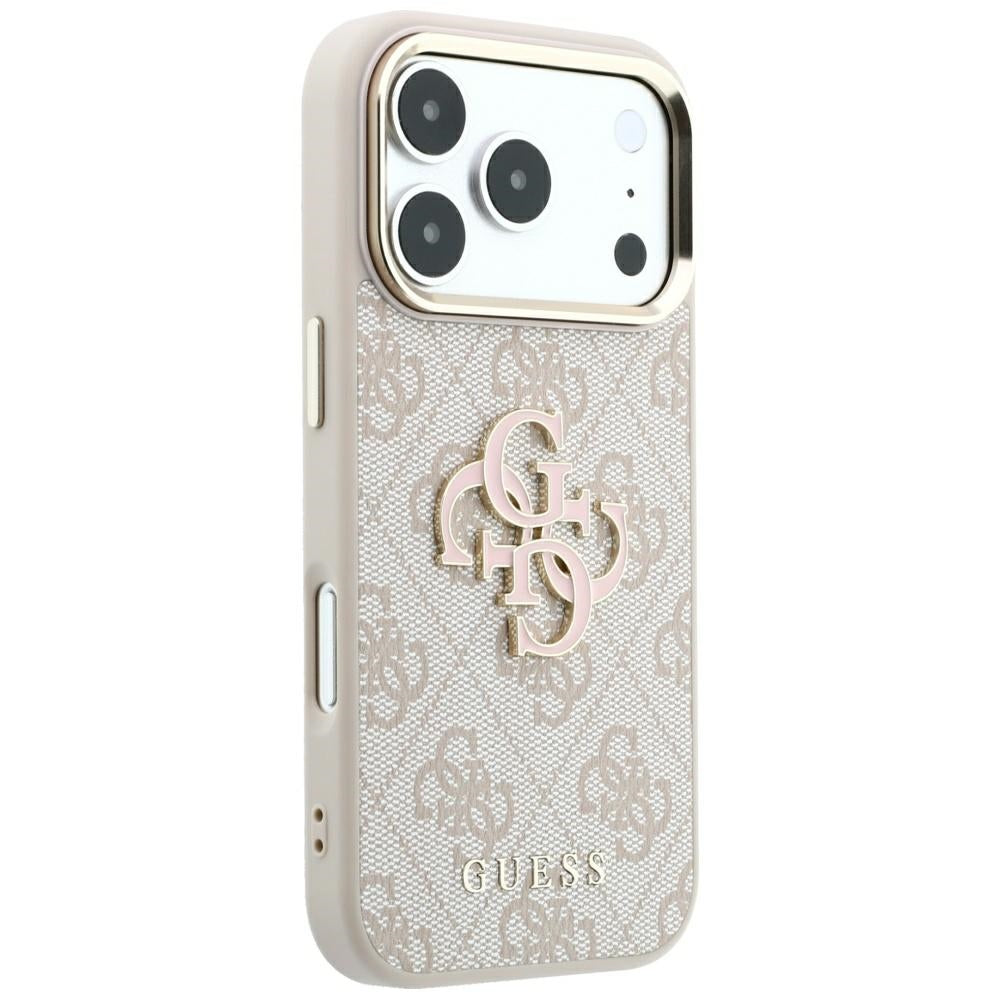 Capa para Apple iPhone 18 Pro Max / 17 Pro Max, Guess, 4G Big Resin Logo, Rosa
