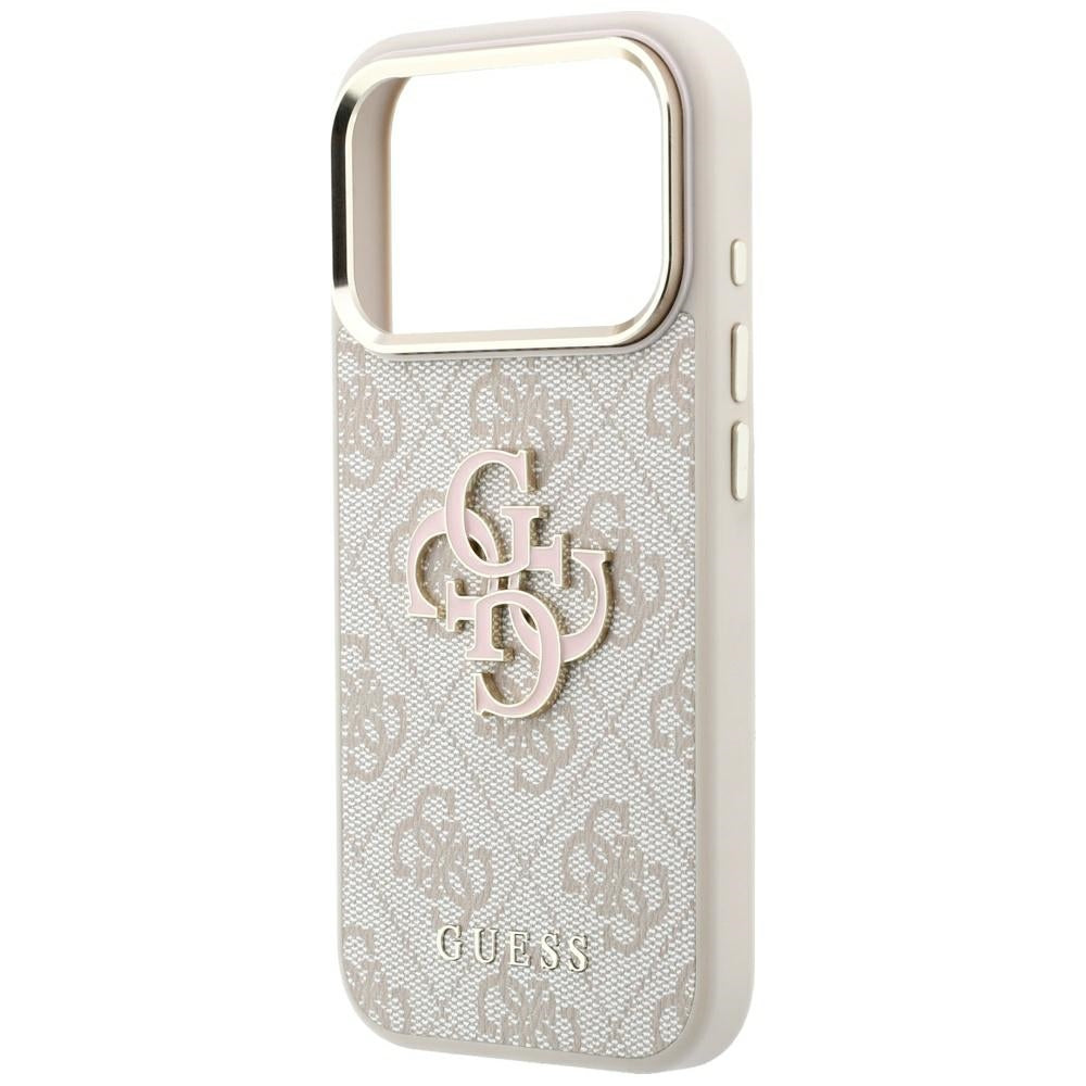 Capa para Apple iPhone 18 Pro Max / 17 Pro Max, Guess, 4G Big Resin Logo, Rosa