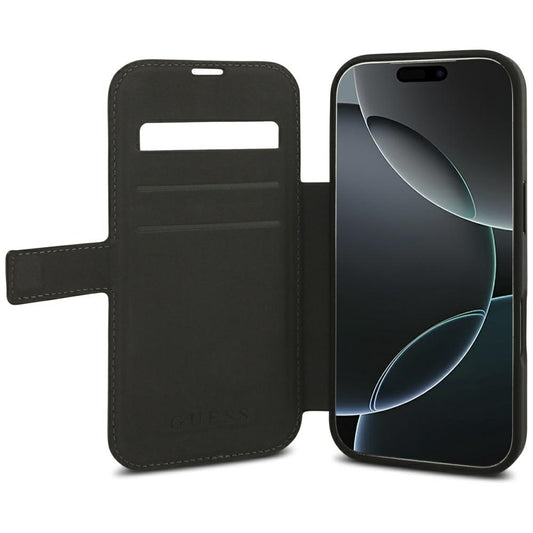 Capa para Apple iPhone 18 Pro Max / 17 Pro Max, Guess, Logótipo Metálico 4G, Castanha