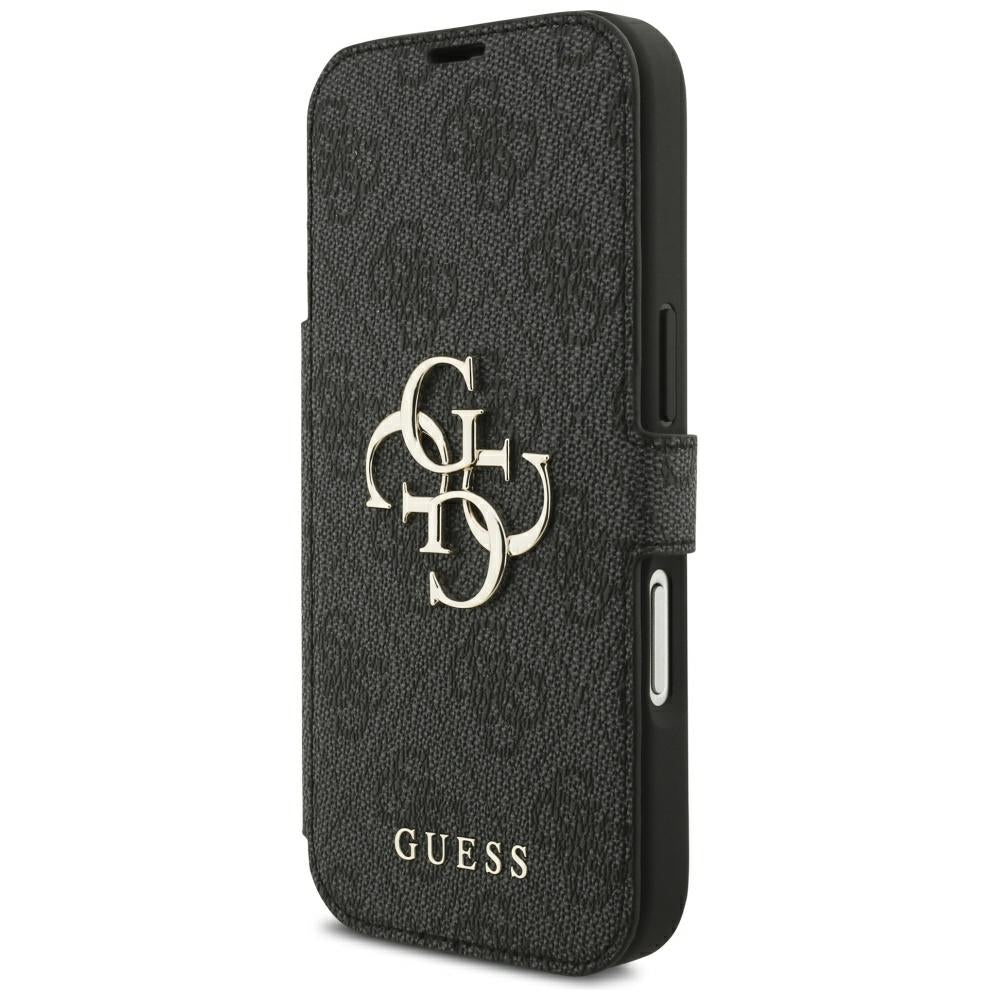 Capa para Apple iPhone 18 Pro Max / 17 Pro Max, Guess, Logótipo Metálico 4G, Preta