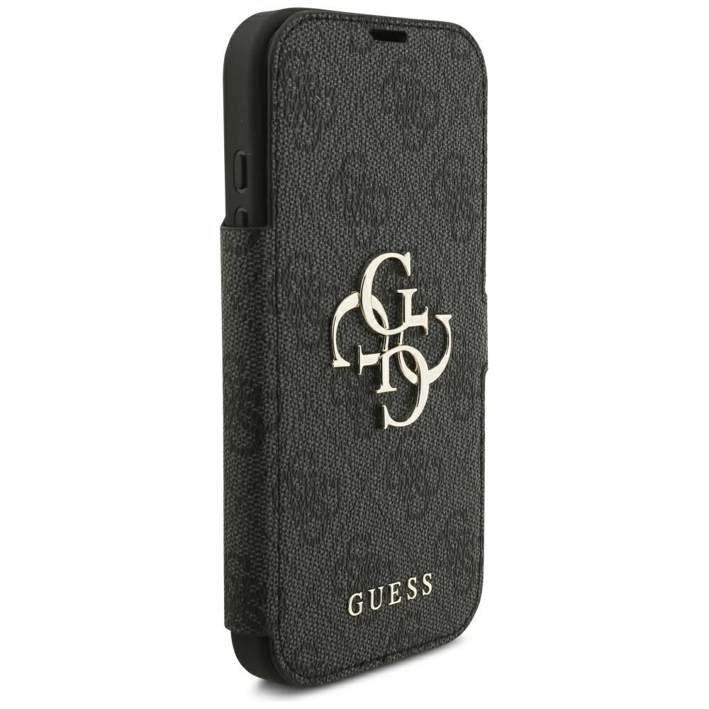 Capa para Apple iPhone 18 Pro Max / 17 Pro Max, Guess, Logótipo Metálico 4G, Preta