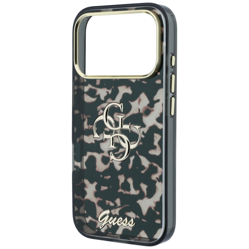 Capa para Apple iPhone 18 Pro Max / 17 Pro Max, Guess, IML 4G Metal Script, Castanha