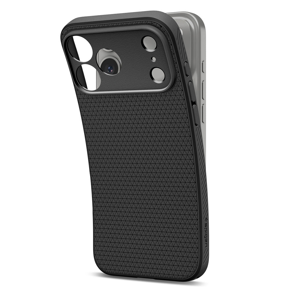 Capa para Apple iPhone 18 Pro Max / 17 Pro Max, Spigen, Liquid Air, Preto Fosco ACS12111
