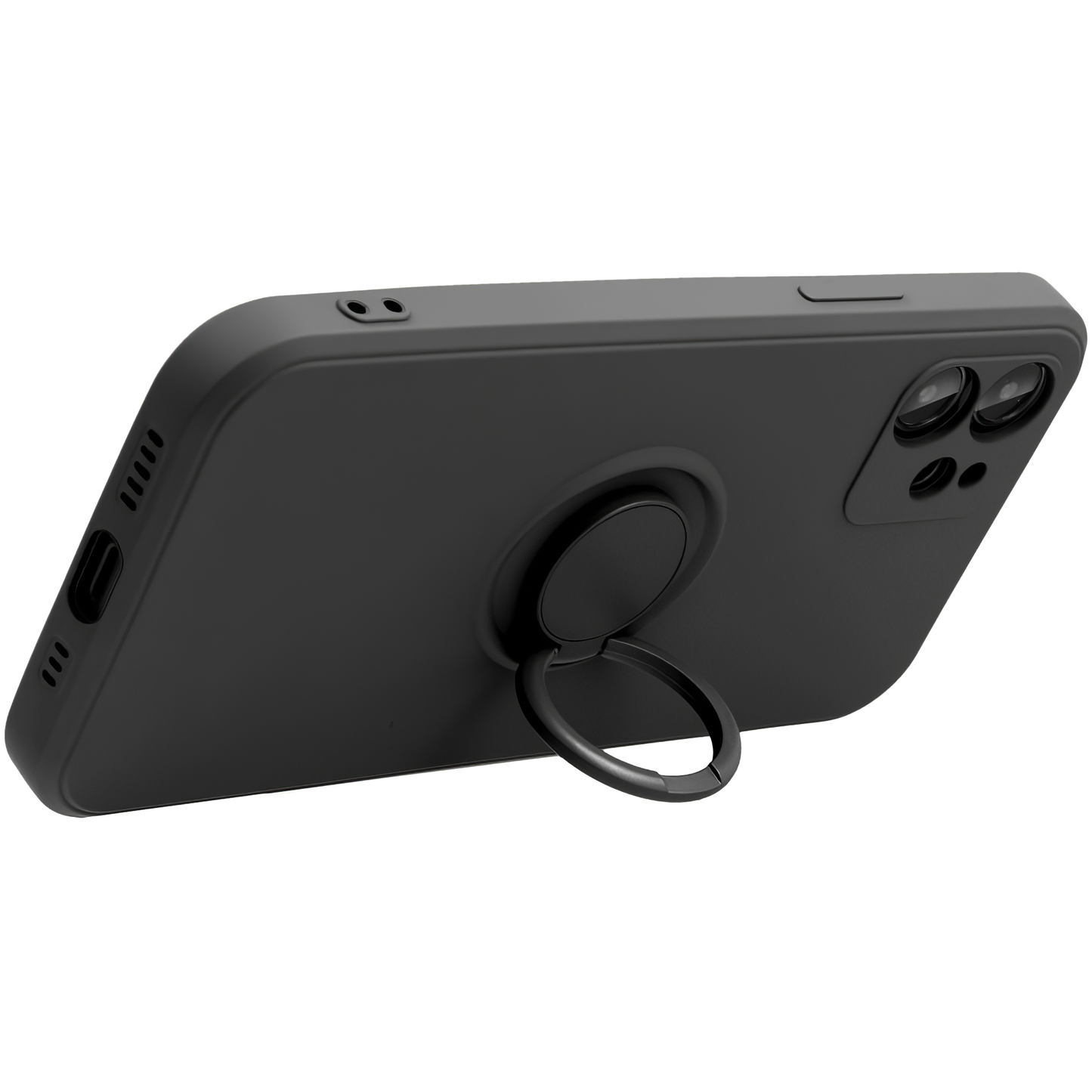 Capa para Apple iPhone 16 Pro, OEM, Anel de Silicone, Preta