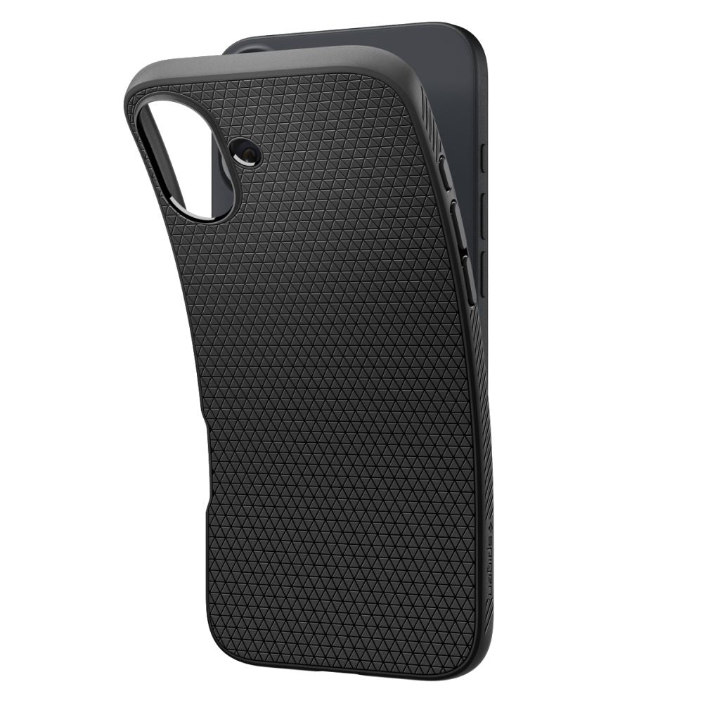 Capa para Apple iPhone 16, Spigen, Liquid Air, Preta Mate ACS08194