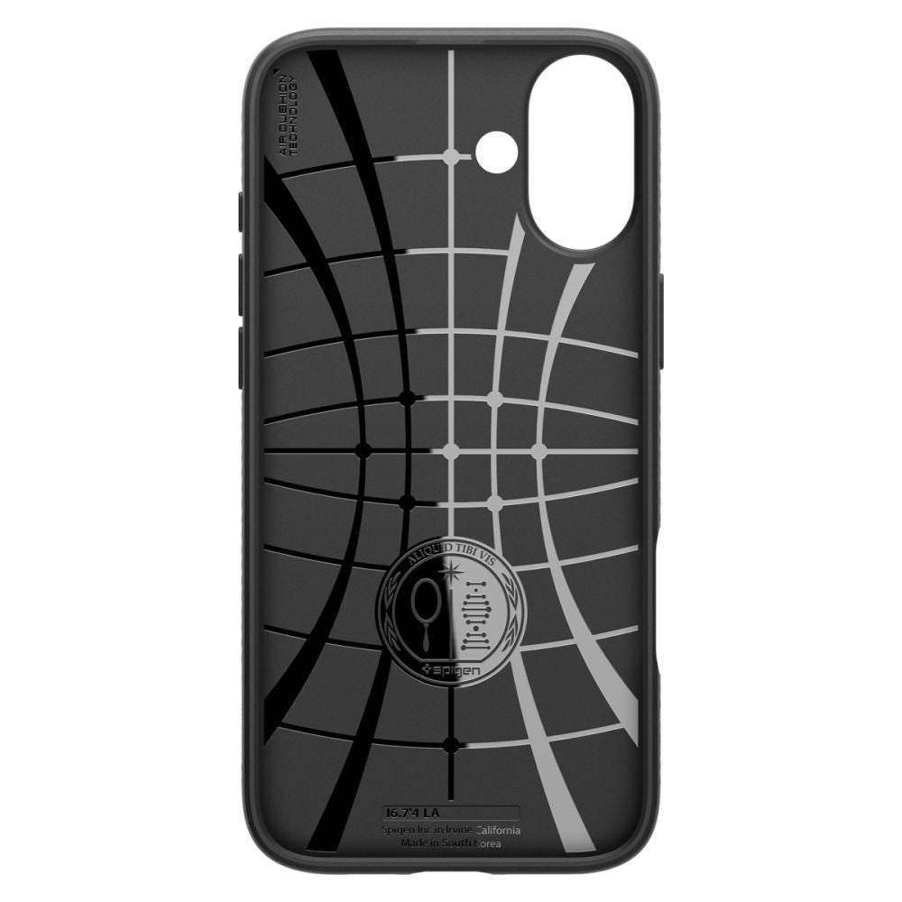 Capa para Apple iPhone 16, Spigen, Liquid Air, Preta Mate ACS08194