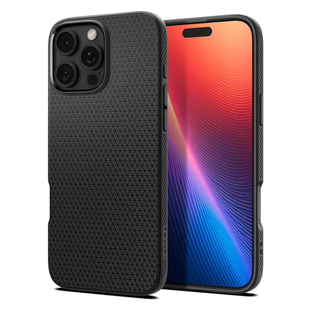 Capa para Apple iPhone 16 Pro, Spigen, Liquid Air, Preta Fosca ACS08117