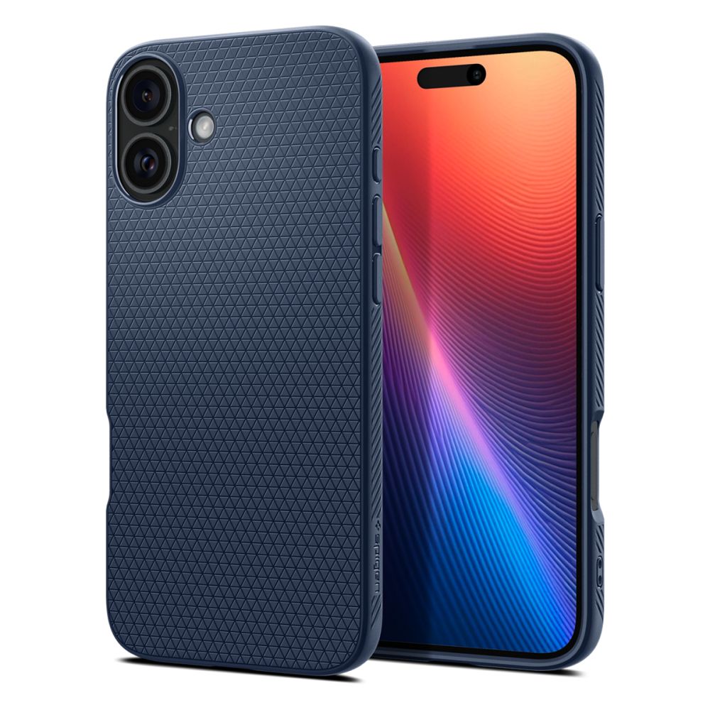 Capa para Apple iPhone 16, Spigen, Liquid Air, Azul ACS08195
