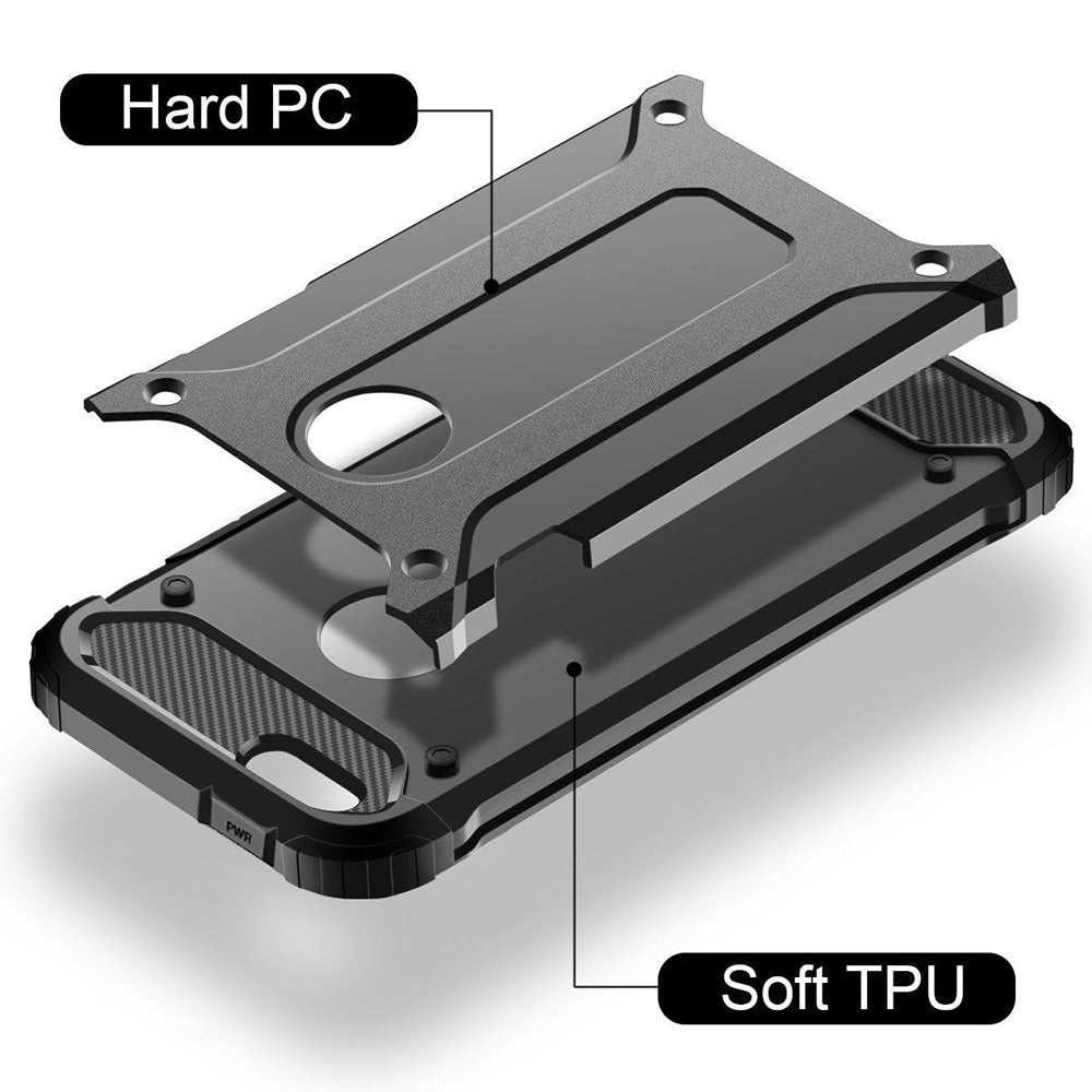 Capa para Apple iPhone SE (2016) / 5 / 5s, Techsuit, Hybrid Armor, Preta