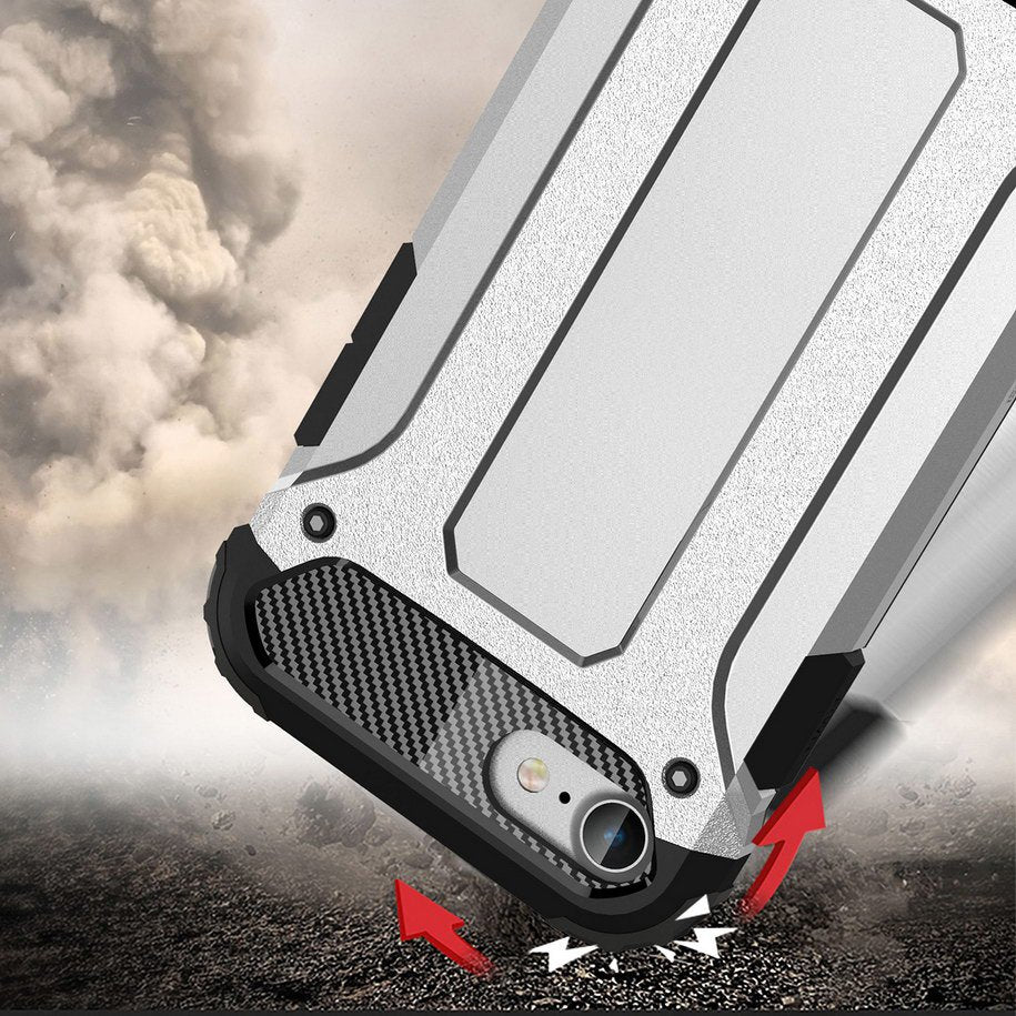 Capa para Apple iPhone SE (2022) / SE (2020) / 8 / 7, Techsuit, Hybrid Armor, Preta