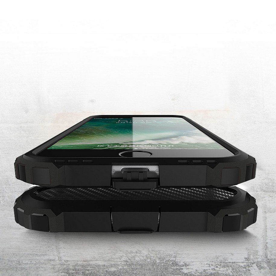 Capa para Apple iPhone SE (2022) / SE (2020) / 8 / 7, Techsuit, Hybrid Armor, Preta