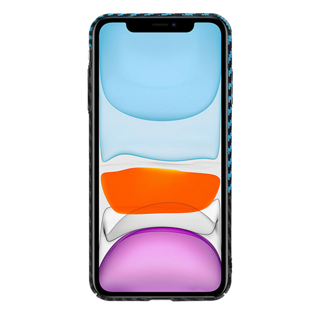 Capa para Apple iPhone XR, Techsuit, Carbonite FiberShell, Preto Azul