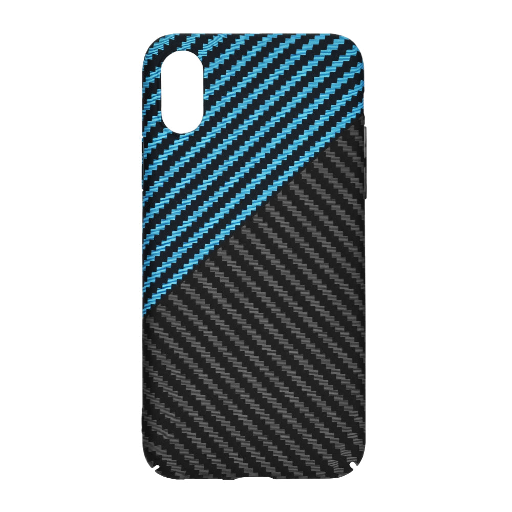 Capa para Apple iPhone XR, Techsuit, Carbonite FiberShell, Preto Azul