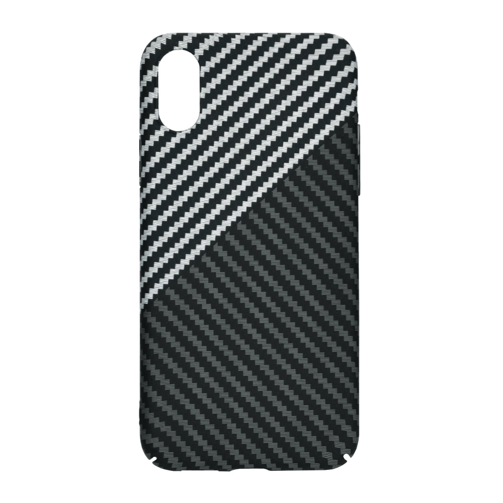 Capa para Apple iPhone XR, Techsuit, Carbonite FiberShell, Preto Cinzento
