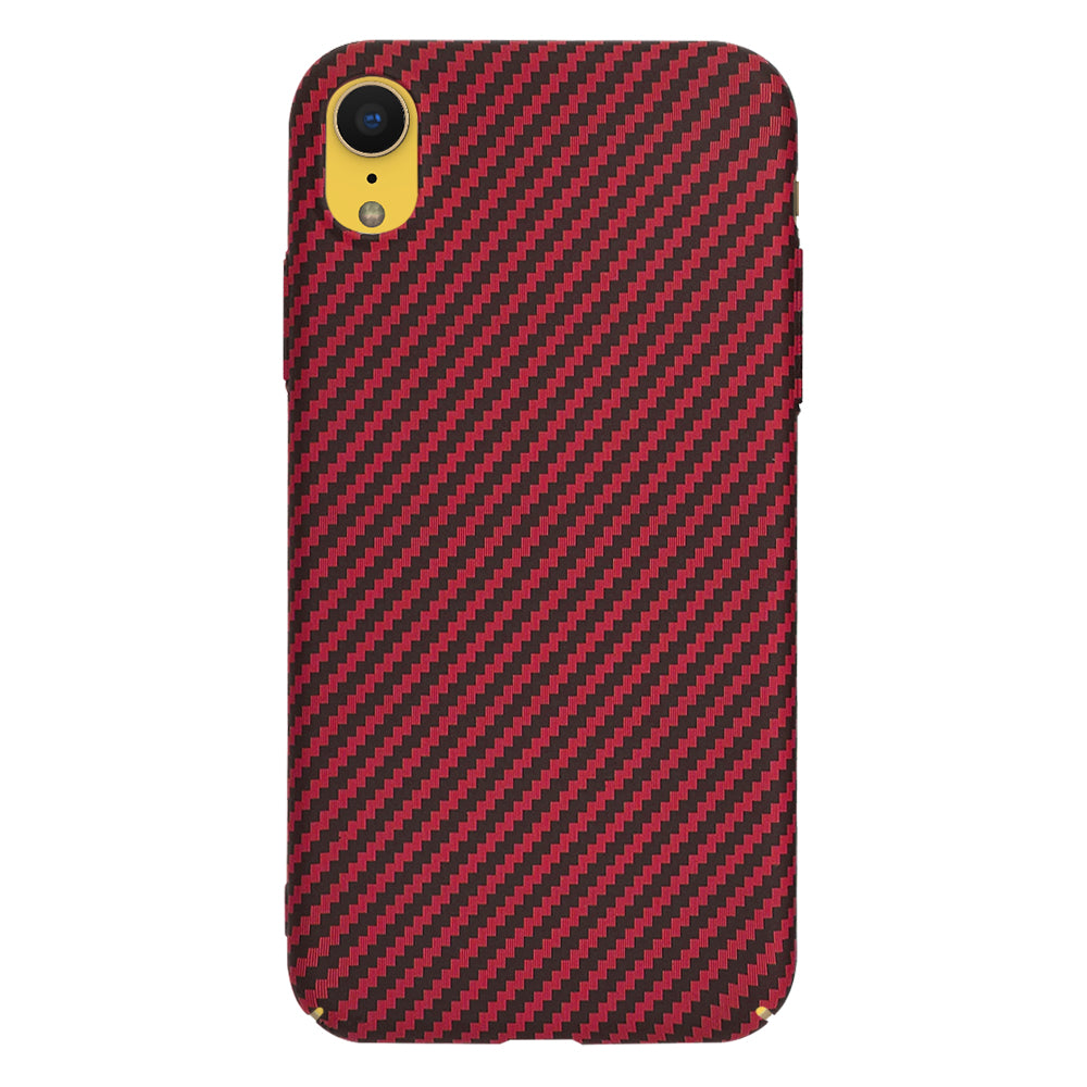 Capa para Apple iPhone XR, Techsuit, Carbonite FiberShell, Vermelha