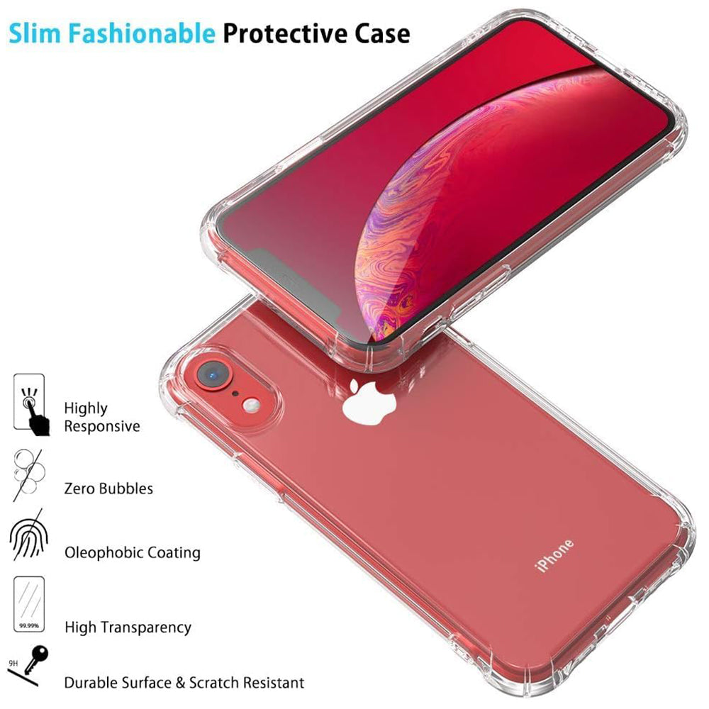Capa para Apple iPhone XR, Techsuit, Shockproof Clear, Transparente