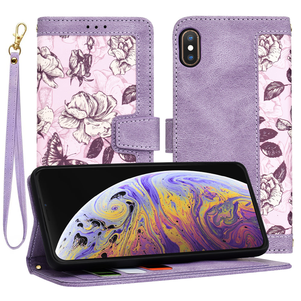 Capa para Apple iPhone XS Max, Techsuit, FlipCraft, Roxo
