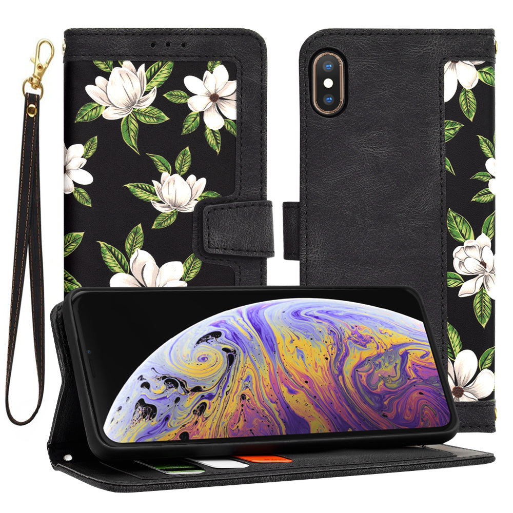 Capa para Apple iPhone XS Max, Techsuit, FlipCraft, Preta
