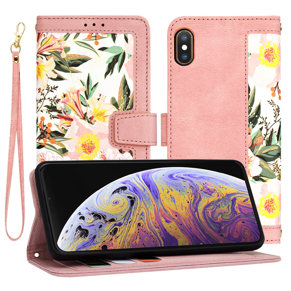 Capa para Apple iPhone XS Max, Techsuit, FlipCraft, Rosa