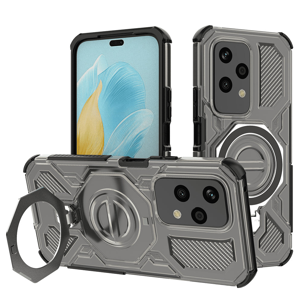 Capa para Honor 200 Lite, Techsuit, Carbon Shield Pro, Fumado