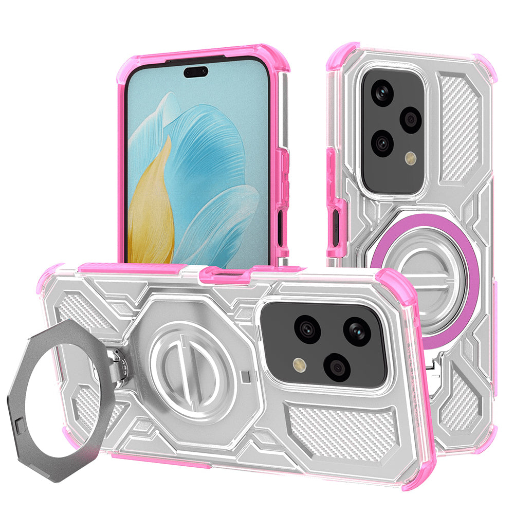 Capa para Honor 200 Lite, Techsuit, Carbon Shield Pro, Rosa