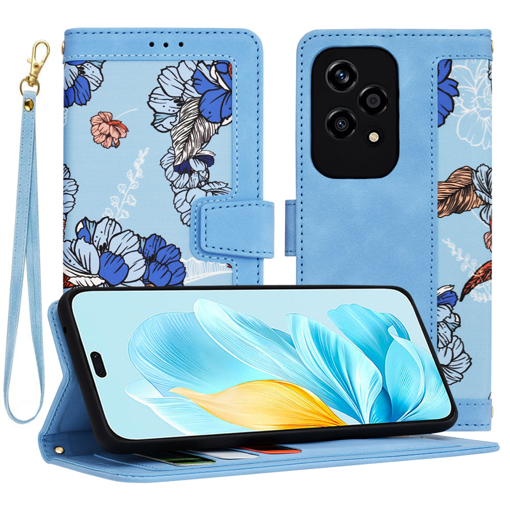Capa para Honor 200 Lite, Techsuit, FlipCraft, Azul